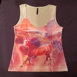Horse print Tank Top